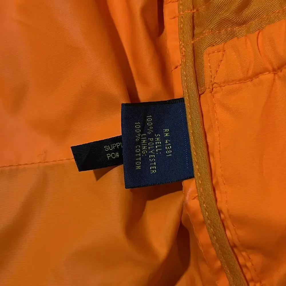 Polo Ralph Lauren Jacket Military Orange Hooded Vintage Anorak Hunting Pockets